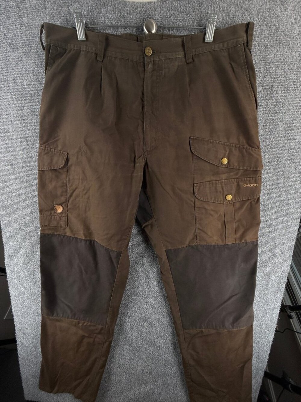 Fjallraven 85781 Pants Logo Straight Leg 54 Hiking Mens Outdoors ACTL 36x33